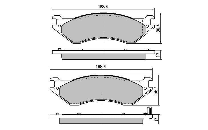 RDA GP Max Brake Pad Set Front RDB1956