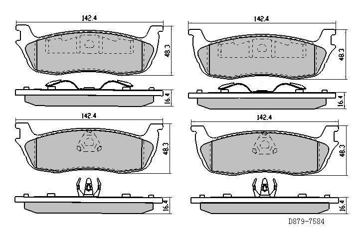 RDA GP Max Brake Pad Set Rear RDB1957
