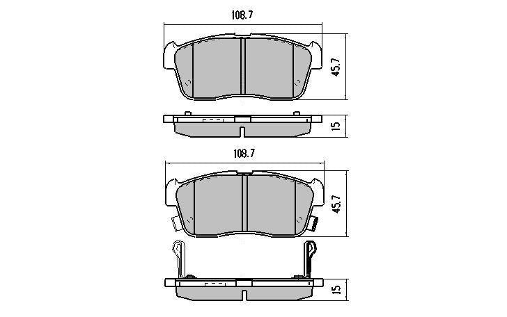 RDA GP Max Brake Pad Set Front RDB1960