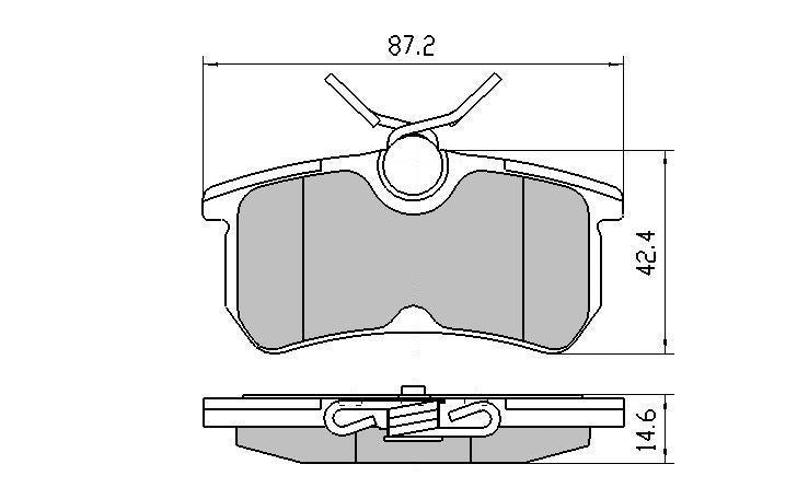 RDA GP Max Brake Pad Set Rear RDB1965