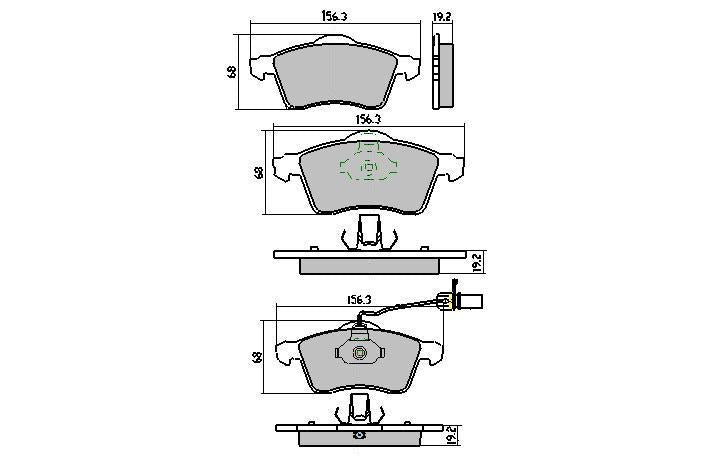 RDA GP Max Brake Pad Set Front RDB1967