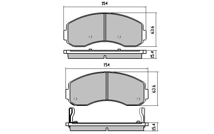 RDA GP Max Brake Pad Set Front RDB1972