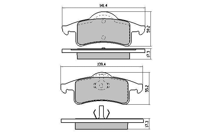 RDA GP Max Brake Pad Set Rear RDB1976