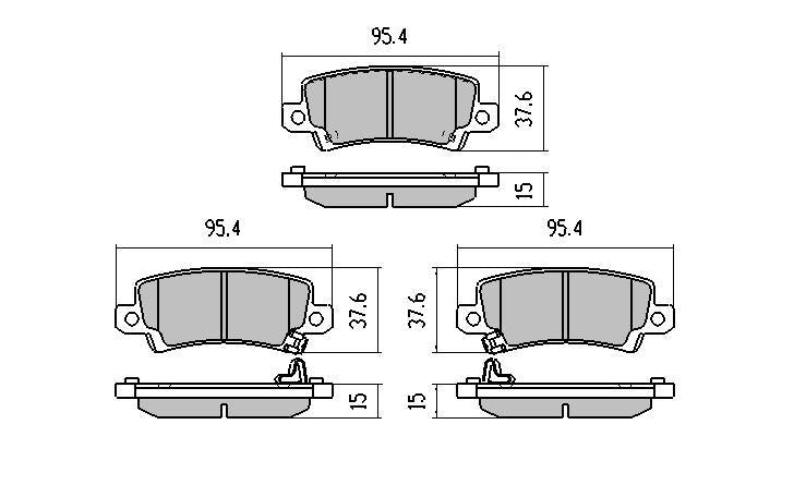 RDA GP Max Brake Pad Set Rear RDB1982
