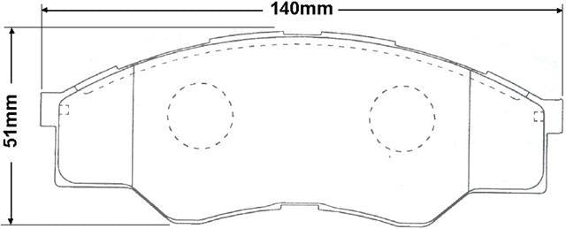 RDA GP Max Brake Pad Set Front RDB1985