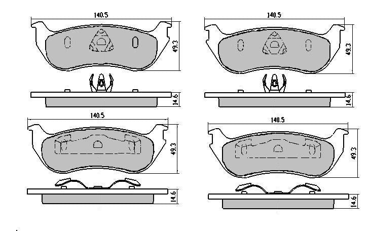 RDA GP Max Brake Pad Set Rear RDB1986