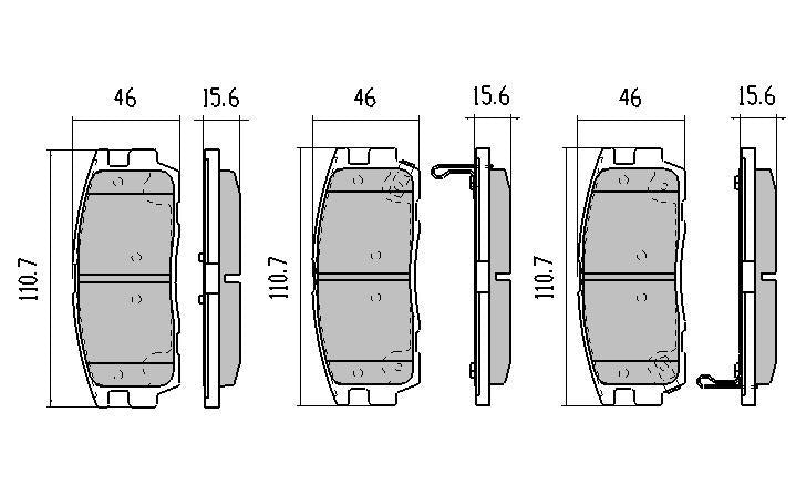 RDA GP Max Brake Pad Set Rear RDB2001