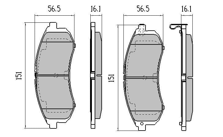 RDA Phantom Ceramic Brake Pad Set Front RDC2002