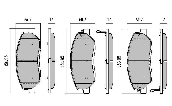 RDA Phantom Ceramic Brake Pad Set Front RDC2005