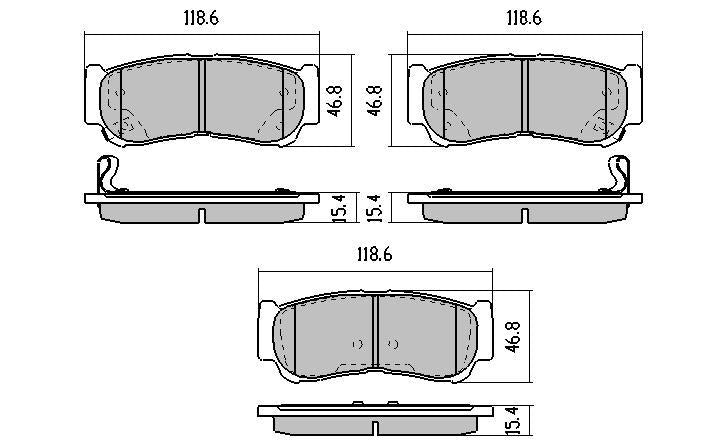 RDA GP Max Brake Pad Set Rear RDB2006