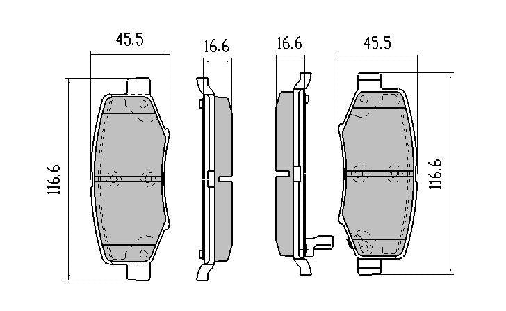 RDA Phantom Ceramic Brake Pad Set Rear RDC2007