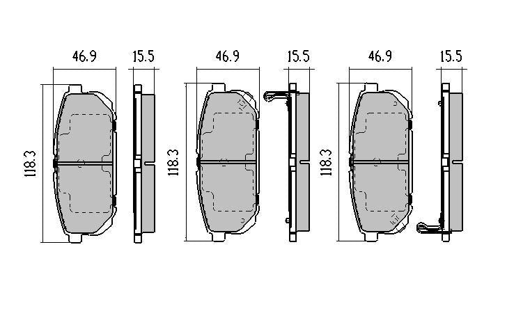 RDA Phantom Ceramic Brake Pad Set Rear RDC2012