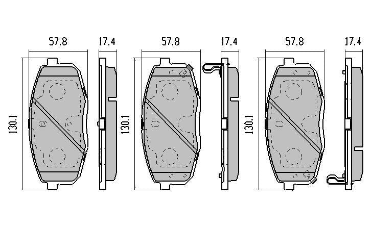 RDA GP Max Brake Pad Set Front RDB2017