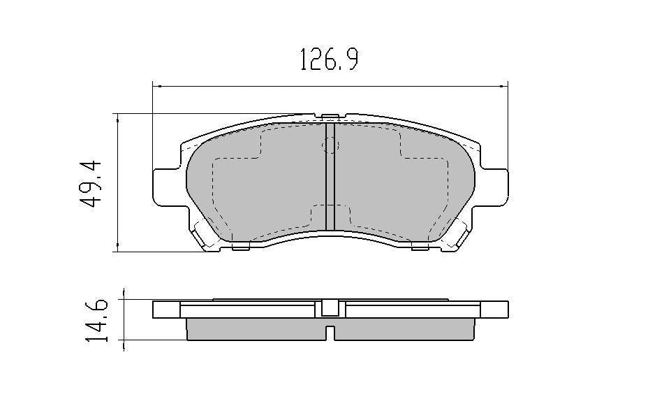 RDA GP Max Brake Pad Set Front RDB2030