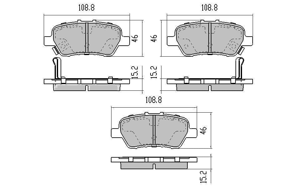 RDA Phantom Ceramic Brake Pad Set Rear RDC2031