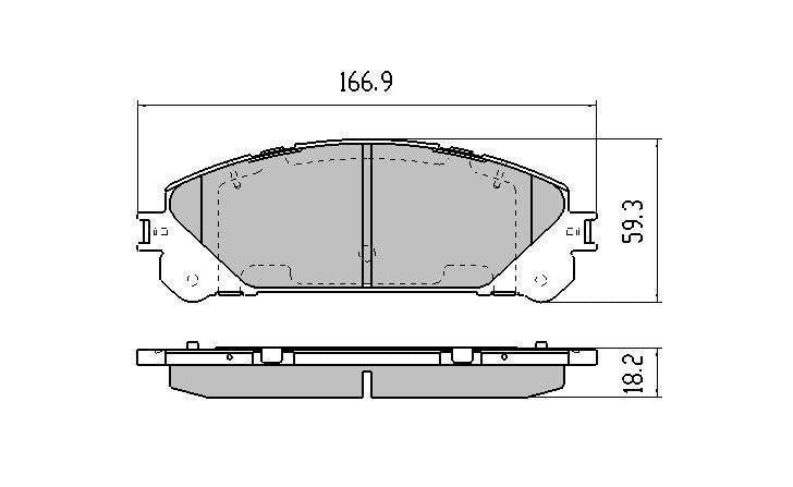 RDA GP Max Brake Pad Set Front RDB2041