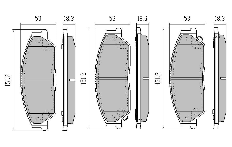 RDA GP Max Brake Pad Set Front RDB2046