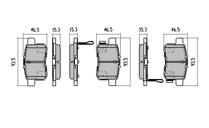 RDA GP Max Brake Pad Set Rear RDB2050