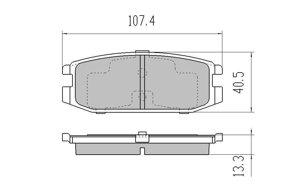 RDA GP Max Brake Pad Set Rear RDB2058