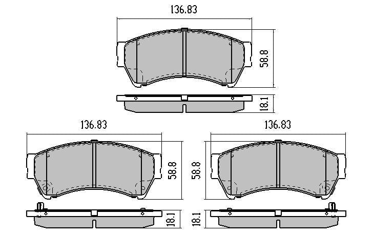 RDA Phantom Ceramic Brake Pad Set Front RDC2063