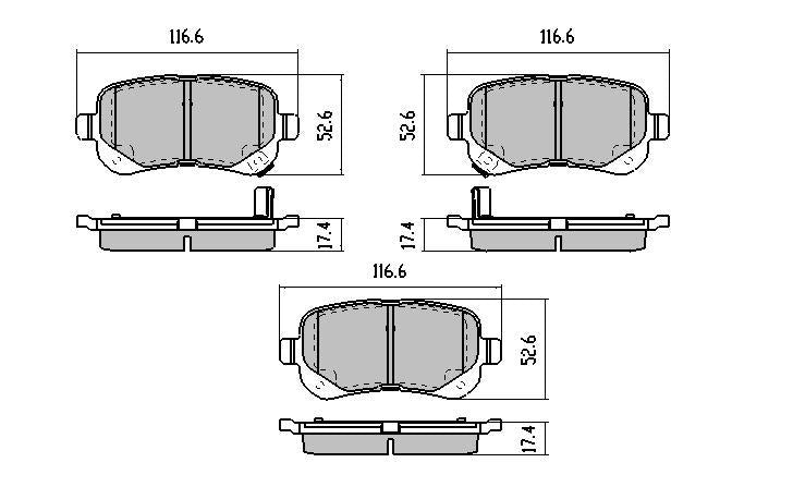 RDA Phantom Ceramic Brake Pad Set Rear RDC2070