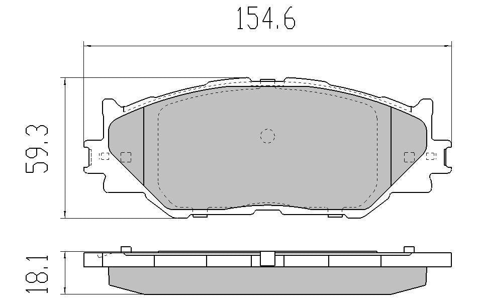 RDA GP Max Brake Pad Set Front RDB2071