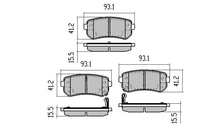 RDA GP Max Brake Pad Set Rear RDB2090