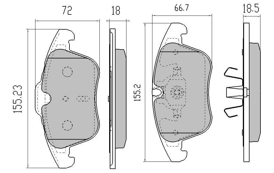 RDA GP Max Brake Pad Set Front RDB2094