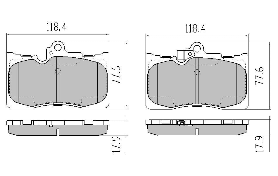 RDA GP Max Brake Pad Set Front RDB2100