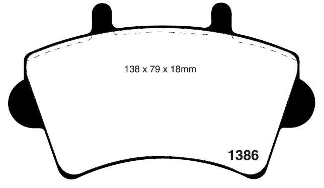 RDA GP Max Brake Pad Set Front RDB2107