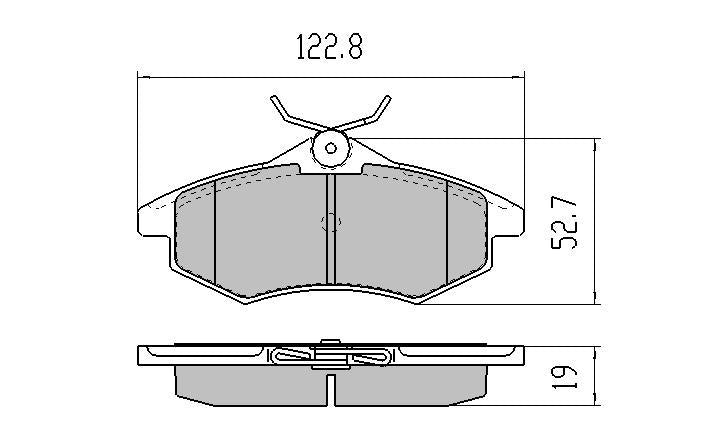 RDA GP Max Brake Pad Set Front RDB2108