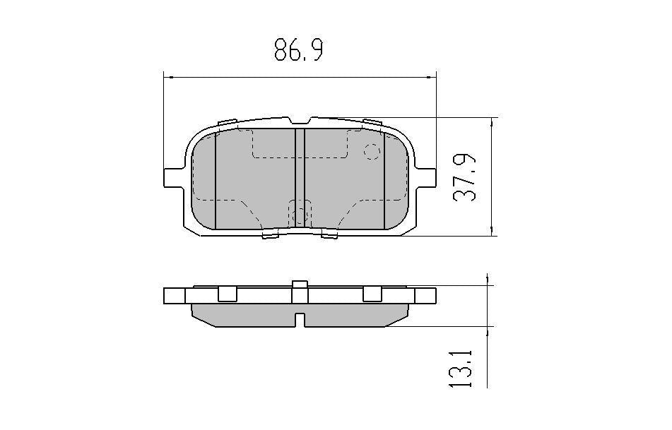 RDA GP Max Brake Pad Set Rear RDB2119