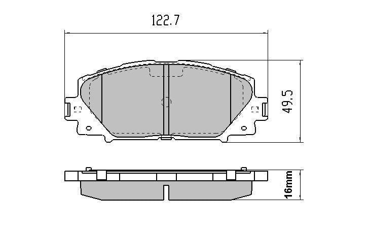 RDA GP Max Brake Pad Set Front RDB2122