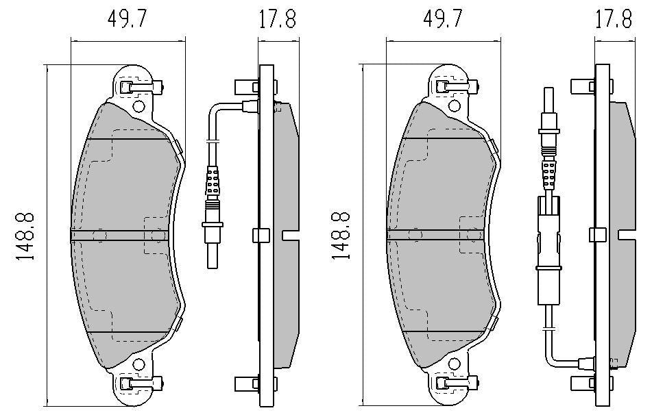 RDA GP Max Brake Pad Set Front RDB2125