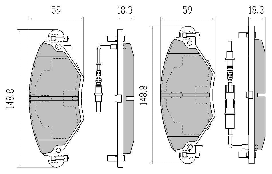 RDA GP Max Brake Pad Set Front RDB2126
