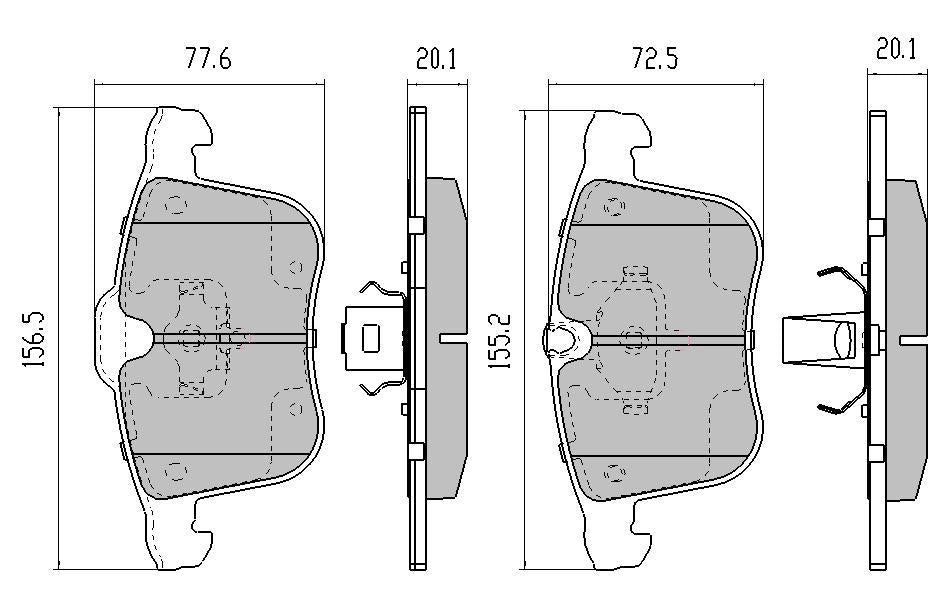 RDA GP Max Brake Pad Set Front RDB2128