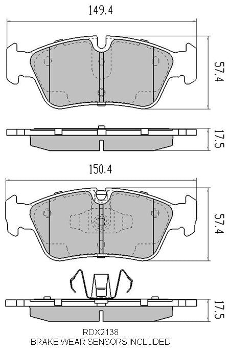 RDA Phantom Ceramic Brake Pad Set Front RDC2138