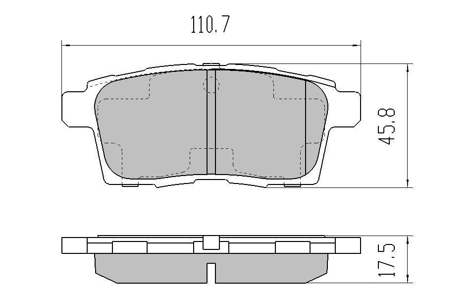 RDA GP Max Brake Pad Set Rear RDB2139