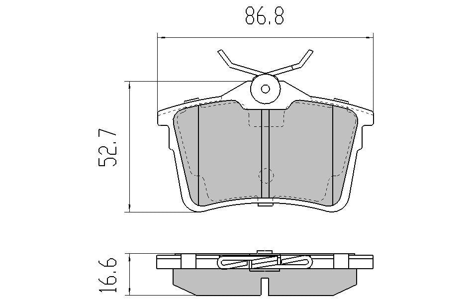 RDA GP Max Brake Pad Set Rear RDB2151