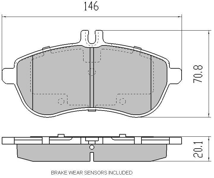RDA Phantom Ceramic Brake Pad Set Front RDC2152
