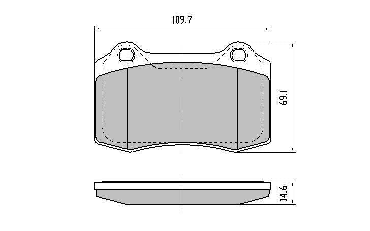 RDA GP Max Brake Pad Set Rear RDB2157