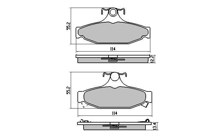 RDA GP Max Brake Pad Set Rear RDB2158