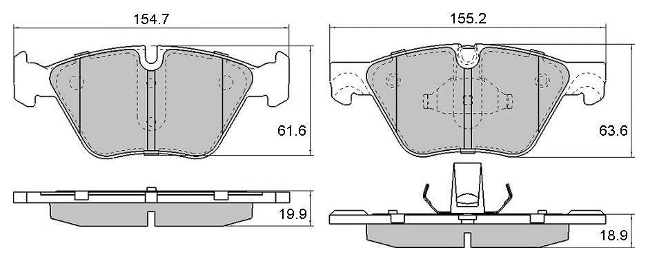 RDA GP Max Brake Pad Set Front RDB2222