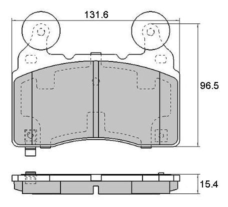 RDA GP Max Brake Pad Set Front RDB2223