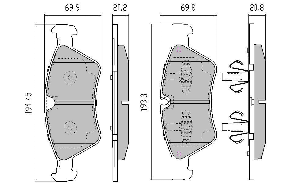 RDA Phantom Ceramic Brake Pad Set Front RDC2237