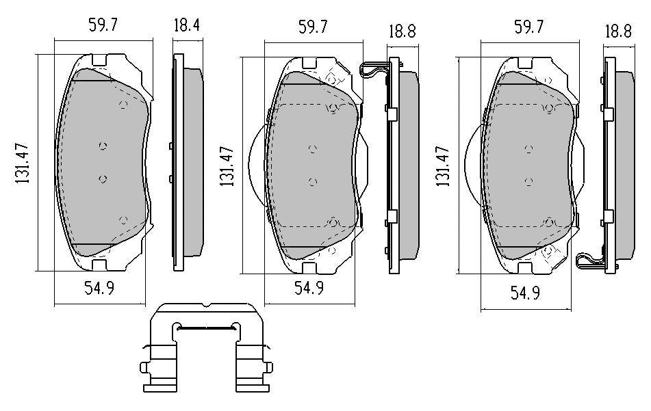 RDA GP Max Brake Pad Set Front RDB2248