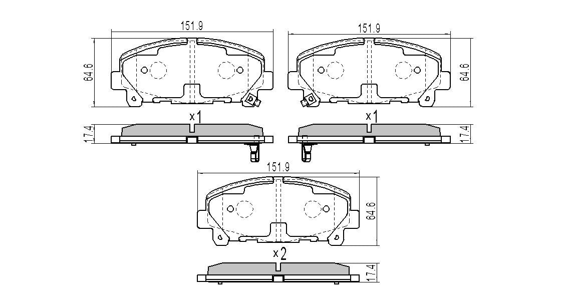 RDA Phantom Ceramic Brake Pad Set Front RDC2261