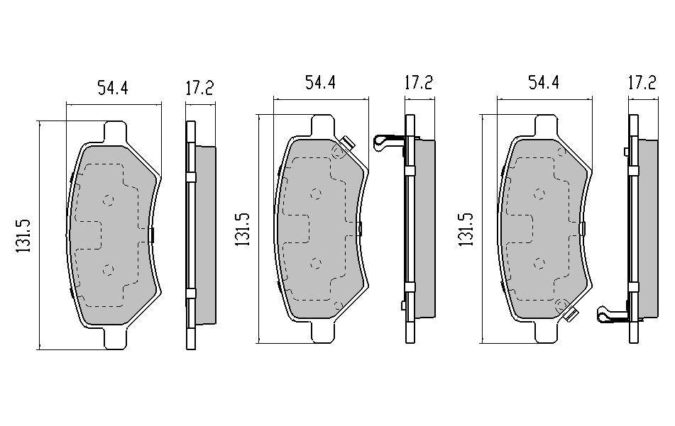 RDA GP Max Brake Pad Set Front RDB2262