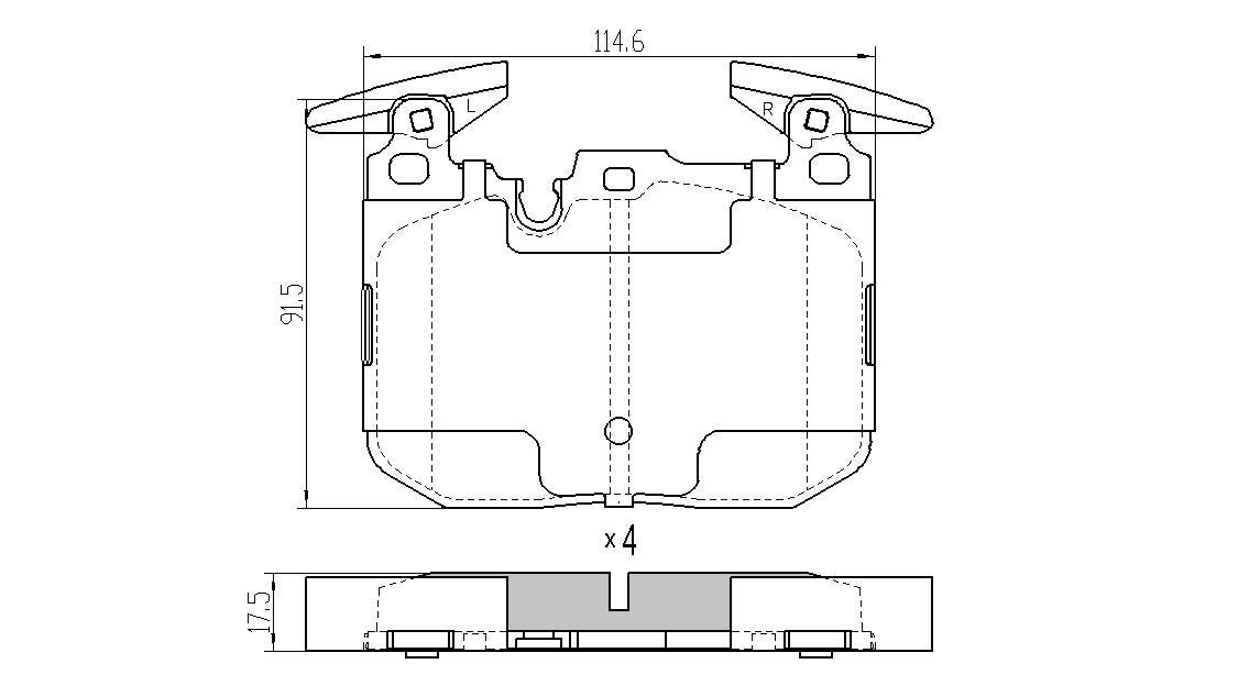 RDA GP Max Brake Pad Set Front RDB2269