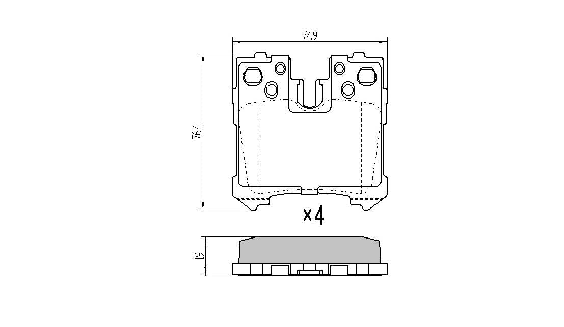 RDA GP Max Brake Pad Set Rear RDB2278
